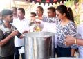 Aishwarya Rajesh attends Buttermilk Distribution Camp by Cinema Pathirikaiyalar Sangam