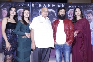 Mirnalini Ravi, Meenakshi Govindarajan, NV Prasad, Vikram, Srinidhi Shetty @ Cobra Movie Press Meet Hyderabad Photos