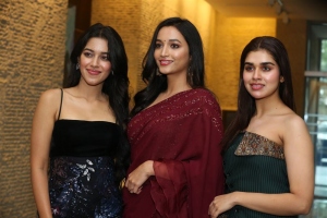 Mirnalini Ravi, Srinidhi Shetty, Meenakshi Govindarajan @ Cobra Movie Press Meet Hyderabad Photos