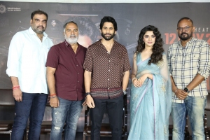 Pawan Kumar, Srinivasaa Chitturi, Naga Chaitanya, Krithi Shetty, Venkat Prabhu @ Custody Press Meet Stills