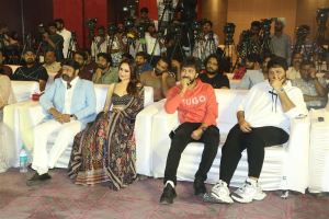 Pragya Jaiswal, Balakrishna, Bobby Kolli, Thaman S @ Daaku Maharaaj Success Meet Photos