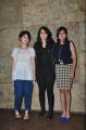 Fatima Sana Shaikh, Zaira Wasim, Sanya Malhotra @ Dangal Movie Screening Photos