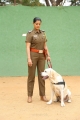 Varalaxmi Sarathkumar as a Police Officer Kunthavai in Danny Movie Images HD