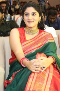 Dhanya Balakrishna Silk Saree Stills @ Baapu Pre Release