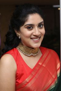 Baapu Movie Heroine Dhanya Balakrishna Silk Saree Stills