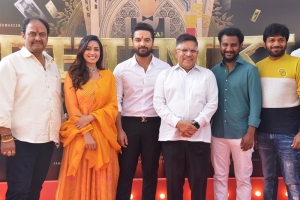 Karate Raju, Nivetha Pethuraj, Vishwak Sen, Allu Aravind, Naressh Kuppili, Anil Ravipudi @ Das Ka Dhumki Movie Launch Stills