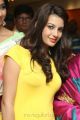 Actress Deeksha Panth Pics in Light Yellow Top