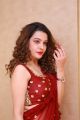 Actress Diksha Panth Red Saree Photos @ Operation 2019 Press Meet