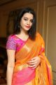 Actress Deeksha Panth Silk Saree Photos @ Style Bazaar Launch