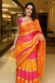 Actress Deeksha Panth Silk Saree Photos @ Style Bazaar Launch