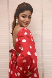 Actress Dimple Hayathi Red Dress Photos