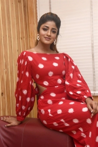 Actress Dimple Hayathi Red Dress Photos