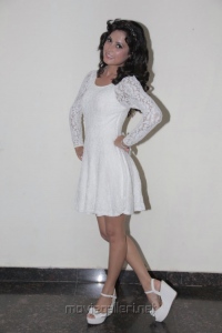 Tamil Actress Disha Pandey in White Skirt Hot Stills