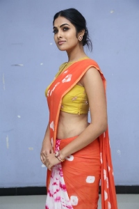 Actress Divi Vadthya Saree Pics @ ATM Webseries Trailer Launch