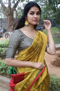 Actress Divi Vadthya Saree Phohos @ Lambasingi Success Meet