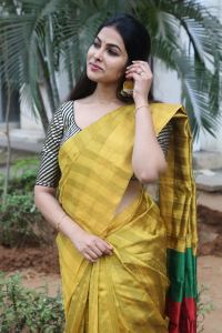 Lambasingi Movie Actress Divi Vadthya Saree Phohos