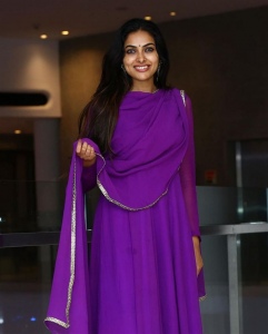 Actress Divi Vadthya New Stills in Violet Dress