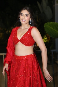 Actress Divyansha Kaushik Stills in Red Dress