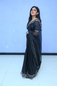 Aneethi Actress Dushara Vijayan Black Saree Stills