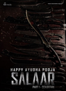 Salaar Movie Happy Dussehra Wishes Poster