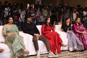 SreeLeela, Ravi Teja, Kavya Thapar @ Eagle X Dhamaka Celebrations Event Stills