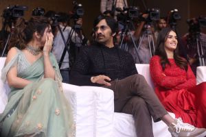 SreeLeela, Ravi Teja, Kavya Thapar @ Eagle X Dhamaka Celebrations Event Stills