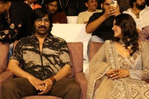 Ravi Teja, Kavya Thapar @ Eagle Movie Pre Release Event Stills