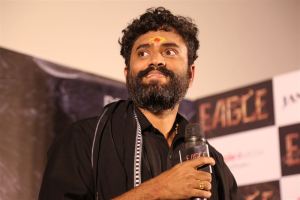 Writer Manibabu Karanam@ EAGLE Movie Trailer Launch Event Stills