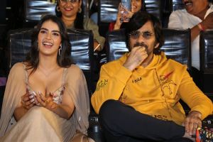 Kavya Thapar, Ravi Teja @ EAGLE Movie Trailer Launch Event Stills