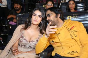 Kavya Thapar, Ravi Teja @ EAGLE Movie Trailer Launch Event Stills