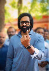 Manchu Vishnu Cast Vote for Elections 2024 Photos