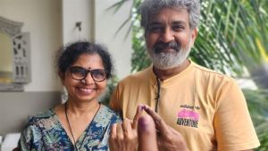 SS Rajamouli Cast Vote for Elections 2024 Photos