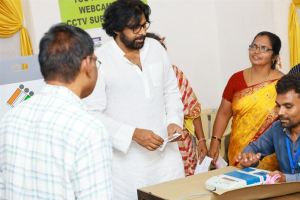 Pawan Kalyan Cast Vote for Elections 2024 Photos