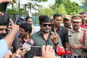 Chiranjeevi Cast Vote for Elections 2024 Photos