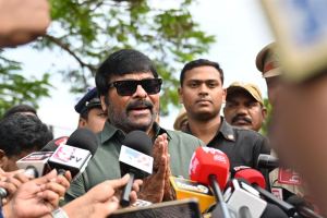 Chiranjeevi Cast Vote for Elections 2024 Photos