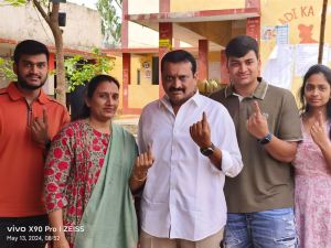 Celebrities Cast Their Vote for Elections 2024 Photos