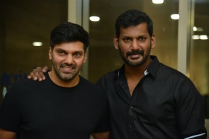 Arya, Vishal @ Enemy Movie Pre Release Event Stills