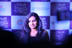 Actress Sivaangi Krishnakumar @ Enna Solla Pogirai Audio Launch Stills