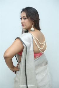 Actress Ester Noronha New Saree Pics @ Tenant Teaser Launch