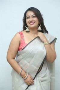 Actress Ester Noronha Saree Pics @ Tenant Teaser Launch