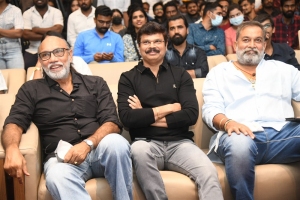 Sathyaraj, Boyapati Srinu, Madhusudhan Rao  @ ET Pre Release Event Stills