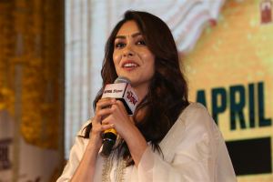 Actress Mrunal Thakur @ Family Star Movie Press Meet Stills