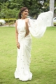 Induvadana Movie Actress Farnaz Shetty Photos in White Saree