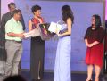 Jacqueline Fernandez falicitating Malvika Sitlani (Title winner) of 'Femina Style Diva' Pune