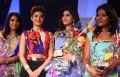 Jacqueline Fernandez with Winners - Muskaan Sodhi, Malvika Sitlani (Title winner) &   Steffi Natalya of 'Femina Style Diva' Pune