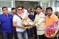 Fidaa Team at Vijayawada Airport Photos