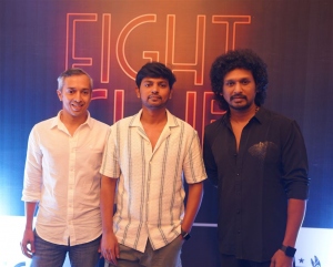 Aditya, Uriyadi Vijay Kumar, Lokesh Kanagaraj @ Fight Club Movie Teaser Launch Stills