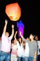 Flying Sky Lanterns Buddha Statue Hyderabad
