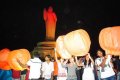 Flying Sky Lanterns Buddha Statue Hyderabad