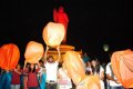 Flying Sky Lanterns Buddha Statue Hyderabad